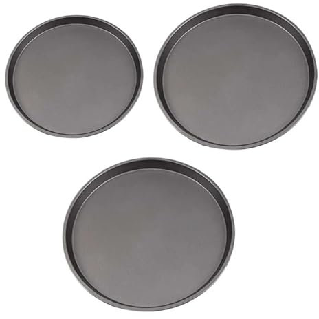 CaFfen Piatti Pizza Teglia for Pizza Antiaderente Stampo for teglia da Forno Utensili da Cucina for la Cottura al Forno Piatti per Pizza(1Set)