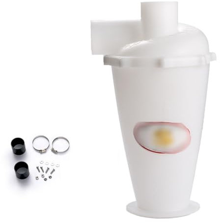 ROBAUN Filtre Cyclone nettoyant Cyclone Compatible avec le nettoyeur ménager de bâtiment, collecteur de poussière, séparateur Cyclone(White Cyclone)
