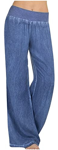 Pantalones Vaquero Mujer Jeans Moda Pantalón Largo Suelto Mezclillas Pantalones Casual Bolsillo Denim imitación Verano Primavera Deportes Cintura Alta Original Basic Jeans Pant