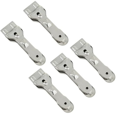 Cleaning Scraper, Kitchen Cleaning Tool Metal Oven Scraper Tool for Glass Ceramic and Induction Hobs Home Cleaning Tool (5pcs)