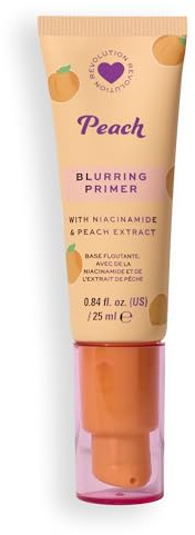 I Heart Revolution Peach Mattifying Primer, Base Matifiante à la Niacinamide, Vegan & Cruelty-Free, 25ml
