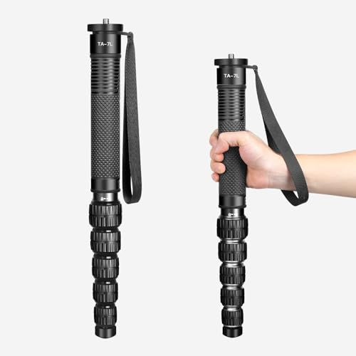 TONYBOO TA-7L 68.5 inch Monopod for Camera, Aluminum Travel Monopod with 6-Section Height Portable Compact Lightweight, Max Load 40 lbs,Camera stand walking stick for Photography DSLR Canon Nikon Sony