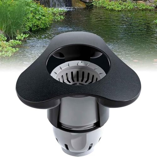 Skimmer Flotante de succión, recolector de Basura Superficial for estanques de Peces, Extractor automático de Superficie de Piscina de 2200 l/h, for estanques de Peces, Piscinas, Jardines y Lagos.