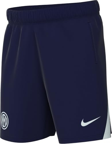Inter Milano Strike Nike Dri-Fit Pantaloncini da Calcio in Materiale Lavorato a Maglia, per Bambini più Grandi, Blue Void/Ghost Aqua/Ghost Aqua, HJ7878-492, XL