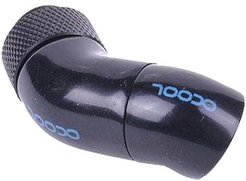 Alphacool 17060 HF Winkeladapter Doppel-45° drehbar G1/4 AG auf G1/4 IG - Deep Black Anschluss