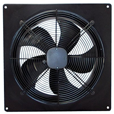 AirTech-UK Industrial Axial Extractor Fan 4 Pole Heavy Duty Low Noise Commercial Exhaust Ventilation Fan for Warehouse Garage Kitchen Restaurant 450mm (18)