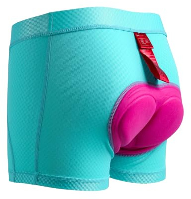 Santic Calzoncillos de Ciclismo para Mujeres,Pantalones Cortos de Bicicletas,Pantalón Interior de Ciclismo para Mujeres Azul M