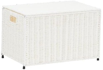 Household Essentials Paper Rope Woven Sturge Chest, Small, Arctic White