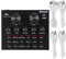 V8S Externe Live Broadcast-Soundkarte, Support Clouds Soundeffekt mit USB Ladekabel, Voice Changer Gerät, für Computer Telefon usw.