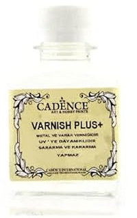 Cadence Barniz Plus para Pan De Oro 100ml, Acrílico, Brillante, Varnish for Metal and Gold Leaf, Barniz