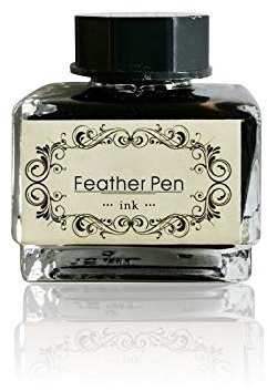 DAWEGAMA Black Calligraphy Ink - No Carbon, No Blocking - Suitable for Fountain Pen, Quill Pen, Dip Pen, Calligraphy Pen, Painting Pen - 15ml