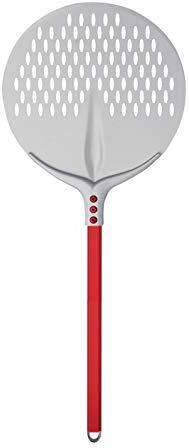 Pelle à Pizza Ronde, Ligne Tulipe, 33 cm avec Poignée 60 cm en Aluminium Anodisé