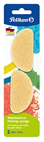 Pelikan 700986 Malschwämme, 2 Stück, natur
