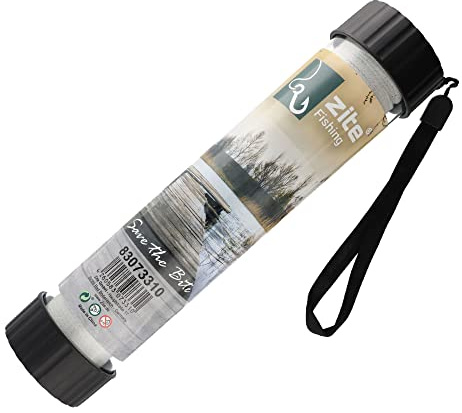Zite Fishing PVA-Mesh mit Stopfer – Karpfen-Angeln Angelzubehör | PVA-Netz 37mm mit Plunger – 5m Wasserlösliches Mesh zum Anfüttern