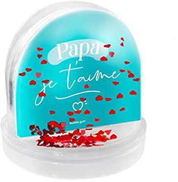 BUBBLE GUM Boule à Neige - Papa Je t’Aime