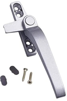 LOVIVER Window Handles, Right/Left Hand Aluminum Door Handle Window Hardware, Casement Locking Handle for Double Glazing Door, Right