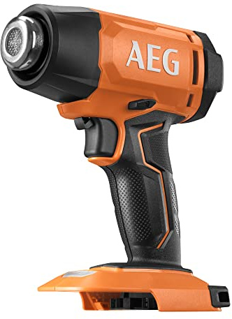 AEG - Pistolet thermique 18V, débit d'air 170 l/min, température max 482°, 2 buses (sans batterie ni chargeur) - BHG18-0
