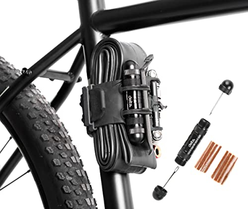 Fahrradrahmen Tragegurt mit Reifenstecker-Set, Swap by Delta Cycle – Übergroßes Gurt-Design hält alle Fahrradreifen-Schlauchgrößen bis 73,7 cm mit integrierten Klettverschlüssen