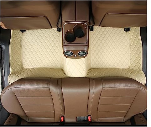 Fußmatten Auto Teppich Fuß Pad Zubehör Für Mazda Für Cx5 2017 2018 2019 2020 Custom Auto Boden Matte Auto Fussmatten Set (Farbe : Rear Beige)