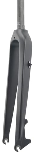 HIMALO 26/27.5/29 Zoll MTB-Starrgabel Carbon Scheibenbremse Mountainbike-Gabel QR 9x100mm 1-1/8'' Gerade Vorderradgabel 28,6mm Gabelschaft (Color : Matte Black, Size : 27.5'')