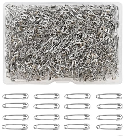 Spille Da Balia,500 Spille Da Balia Piccole Acciaio Inossidabile,Spille Fisse Antiesposizione,Spille Balia Posteriori Sicurezza,Spilla Cucire Adorabile Abbigliamento Crafting Artigianato Fai Da Te