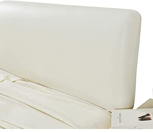 Bettkopfteil Hussen Bett Kopfteil Bezug Kopfteilbezug für Super-King-Size-/Doppel-/Einzelbett, wasserdichter Bett-Kopfteilbezug, Kunstleder-Kopfteil-Schonbezug, staubdichte Schutzhülle für Schlafzimm