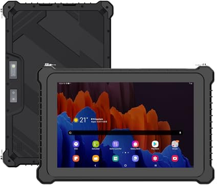 SunKol 10.1 IP67 Rugged Tablet (MTK8788 8GB 256GB) Android 12 1920 * 1200 Industrial Waterproof Tablet PC, Fingerprint, 12000mAh Battery, 550nit, GPS, WiFi, BT, for Outdoor Field Work