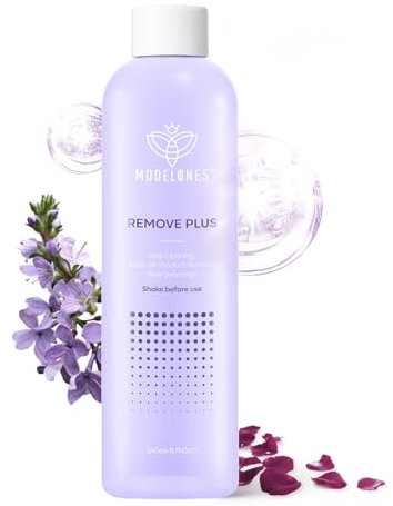 Modelones Acetone Nail Polish Remover, Enriched with Jojoba Oil Gel Polish Remover for All Types of Nail Polish Nail Glue Acrylic Dip Powder Remover for Home Salon Lavender Rose (240 ml, Pack of 1)