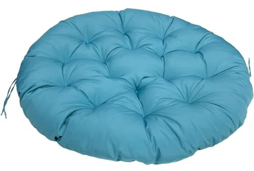 Hollywoodschaukel, rund, für Garten, Terrasse, für den Außenbereich, Doppeleistuhl, 40 x 40 cm, Blau