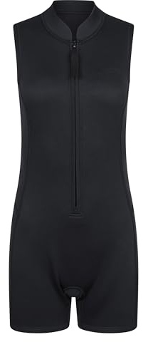 Mountain Warehouse Ärmelloser Kurzer Damen Neoprenanzug Tiefschwarz (Ärmellos) Damengröße EU 44-46