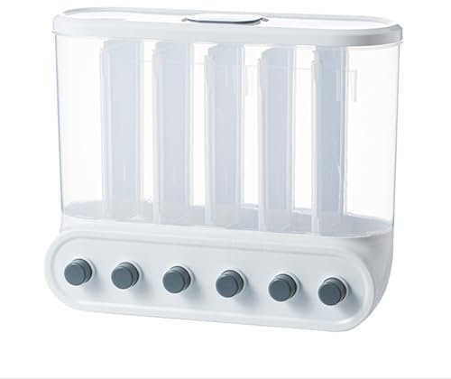 Adhesive Rice Wall Mounted Dry Food Dispensers Grain Storage Container for Cereal Rice Candy Grain