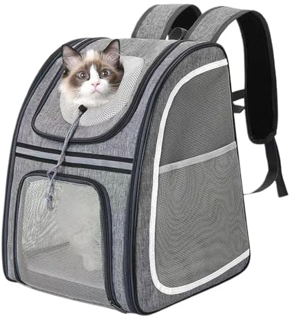 Hunde-Reisetasche, Welpen-Rucksack, großes Fassungsvermögen, Kätzchen-Tragetasche, reflektierende Streifen, Reisetasche, Aufbewahrung, Tagesrucksack für Welpen, Kätzchen, Spielzeug, Snacks