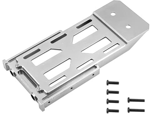 APMXQWIL Für Mn128 Mn86 G500 1/12 Rc Fernbedienung Crawler Auto Batterie Montieren Upgrade Ersatz Teile Fernbedienung Zubehör RC Autoteile(Silver)