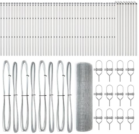 vidaXL Clôture en fils soudés pour fixation au sol 100 x 0,4 m Argenté