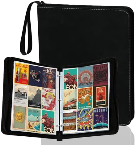 LENDOO Album Di Carte da Collezione, 900 Tasche Raccoglitore Carte Con Cerniera, PU Album Impermeabile Per Raccolta Delle binder è Adatta A Raccogliere Vari Tipi Carte