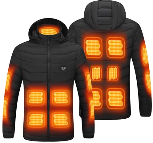 EJOY Heated Jacket for Mens & Women with USB Charging, Lightweight Heating Clothes, No Battery Pack, for Outdoor Activities