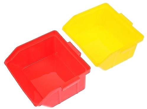 FUTUREORYY 2 Toilette per Criceti con Assorbente Deodorante Vaschetta per e Toilette Accessori Pratici e Resistenti per Roditori Design e Giallo