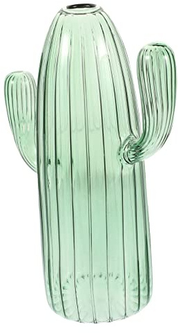 HAMPPLIES Vaso Di Cactus in Vetro Decorativo a Forma Di Cactus, Vaso Idroponico Da Tavolo Per Piante, Centrotavola Per Casa e Ufficio
