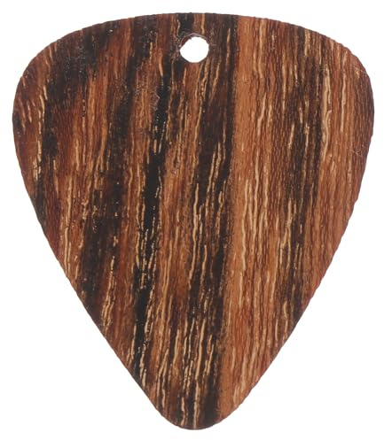 Holz 1 aus Anhänger Braun Gitarrenplektrum Tigerholz Stück | Ergonomische Form, Langlebige Ausführung, Dekoratives Accessoire für Halskette