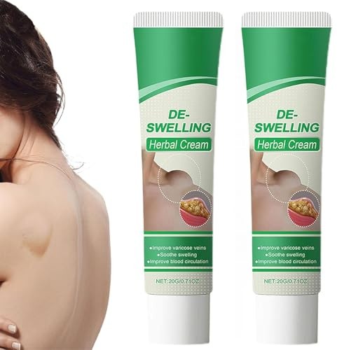 Lymphatische Detox-Kräutercreme, Lymphatische Creme, Natürliche Anti-Schwellungscremes für die Beine, Schnelle Anti-Cellulite-Beruhigungslotion (2pcs)