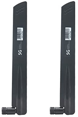Iyalezirk 2 Piezas 3G 4G 5G Antena 600-6000MHz 18DBi Ganancia SMA Macho para Tarjeta de Red InaláMbrica WiFi Enrutador SeñAl Alta (D)
