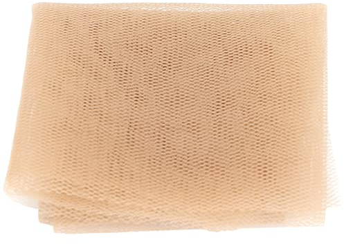 Red de encaje para pelucas 30x30 cm transpirable color piel | Tul transparente duradero, para maquillaje escénico cine y TV, uso en efectos especiales, fácil de cortar