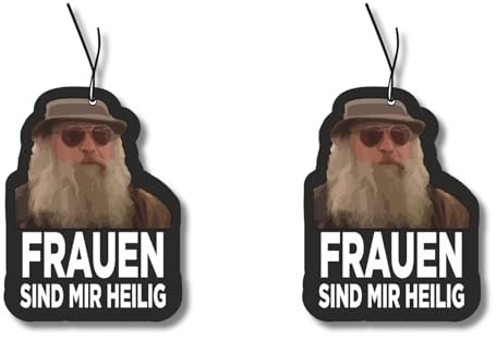 2x Duftbaum mit Kapitän zur See Motiv, Wagen lustig Duftspender, Duftbaum Auto tuning, Lufterfrischer, Duftanhänger Auto Set, Autoduft, Scherzartikel, Frauen sind mir heilig, Harald Krull