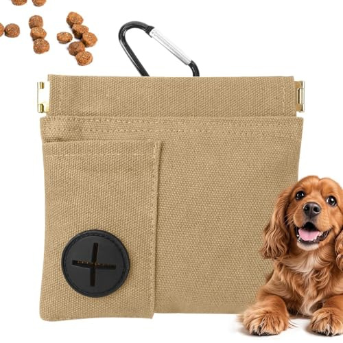 Generico Bolsa porta aperitivos de entrenamiento | Porta premios de cierre automático para entrenadores – Bolsa para premios perro – Para exteriores, viajes, refuerzo conductual paseos, distribución