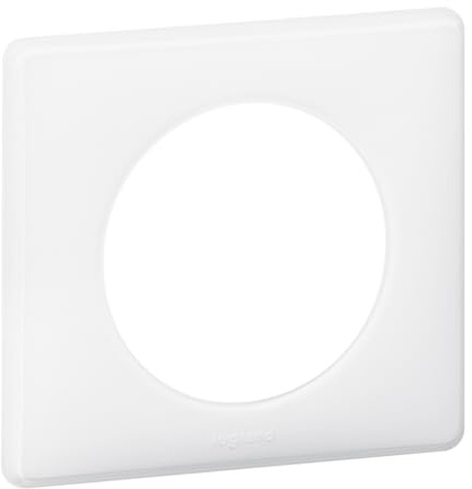 Legrand 066631 Plaque Céliane Laqué, 1 Poste, Finition Blanc