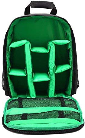 docooler Zaino Fotografico, Piccola Borsa Fotografica Antiurto Impermeabile 33x26x12cm (verde)