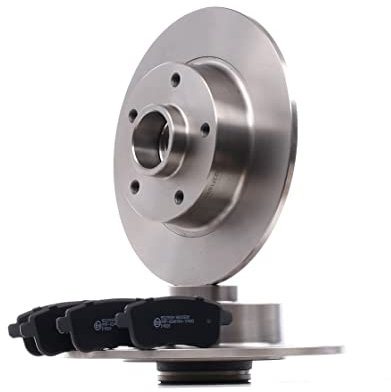 RIDEX 3405B1188 Kit dischi e pastiglie Assale posteriore con mozzo portaruota pieno