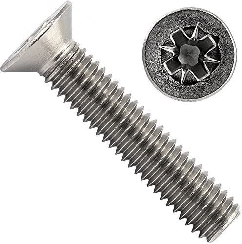 OPIOL QUALITY® Senkkopfschrauben Kreuzschlitz Z DIN 965 M5x10 mm aus Edelstahl A2 V2A (2 Stück) Senkschraube Senkkopf Kreuzschlitzschraube Gewindeschrauben