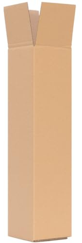 verpacking Versandhülsen eckig 475 x 110 x 110 mm Braun [Ausführung und Stückzahl wählbar] 1 wellig Versandkarton 25 Stück