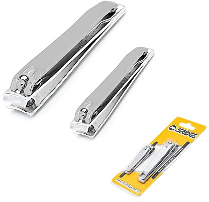 Ensemble de coupe-ongles - Limes à ongles intégrées en acier inoxydable très résistantes, petits et grands coupe-ongles, adaptés aux ongles épais, des enfants, aux hommes et aux femmes